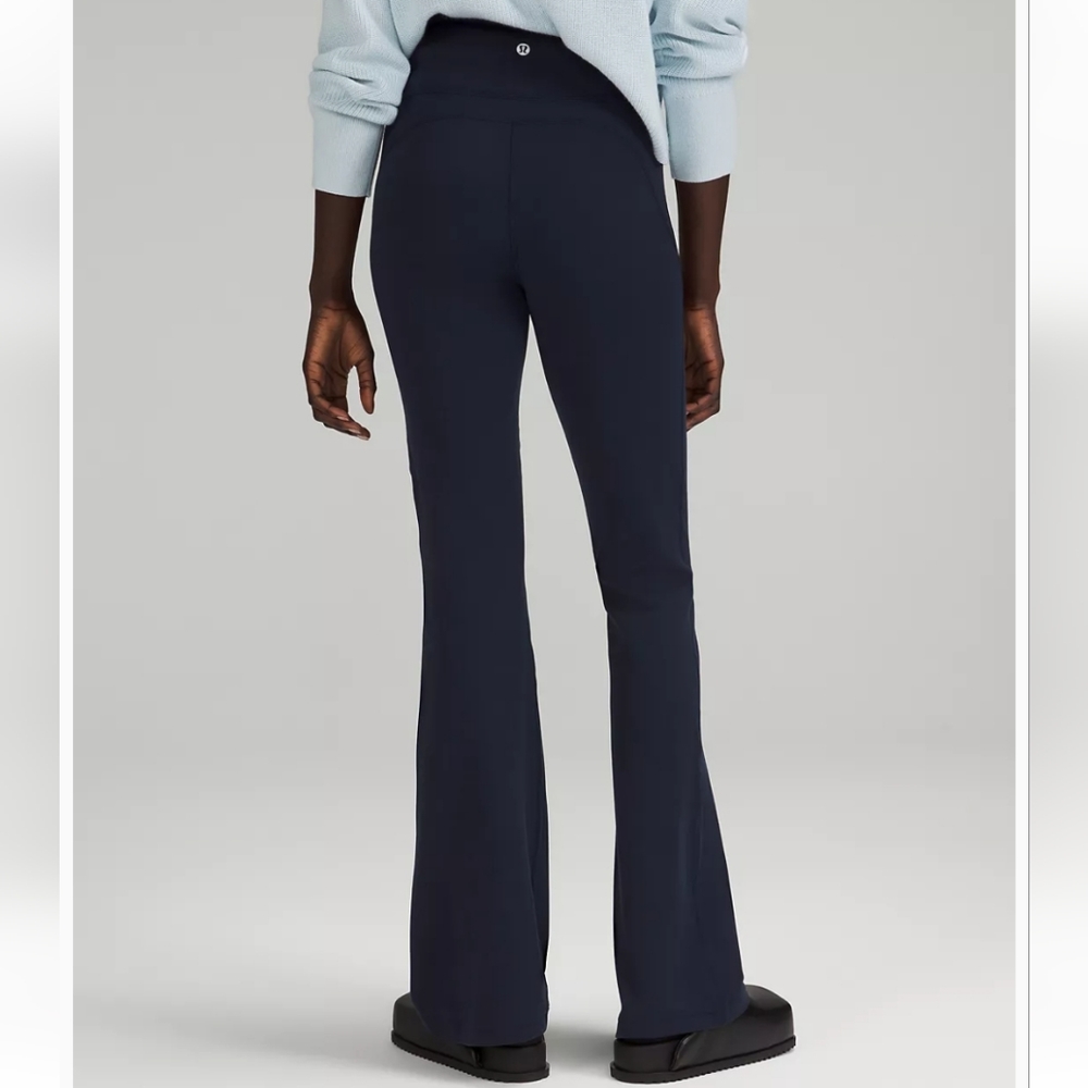 Lululemon Groove Flared Leg Leggings Navy